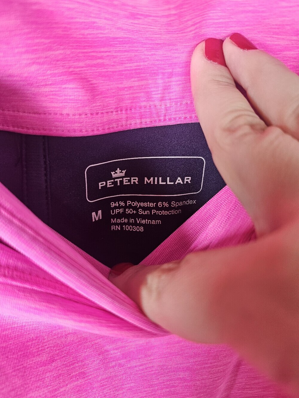 Peter Millar Pink Scalloped Hemline Golf Tennis Pickleball Skort Size M - Picture 2 of 3